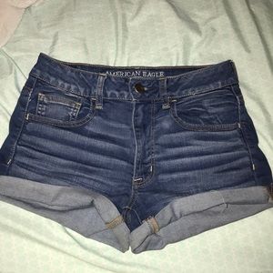 womens american eagle jean shorts